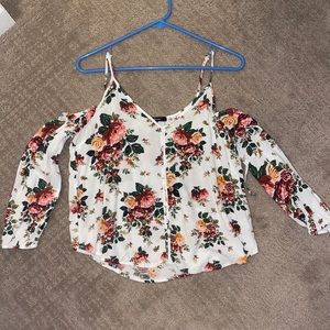 Floral off the shoulder blouse